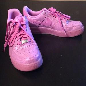 Nike Lavendar Air Force Ones